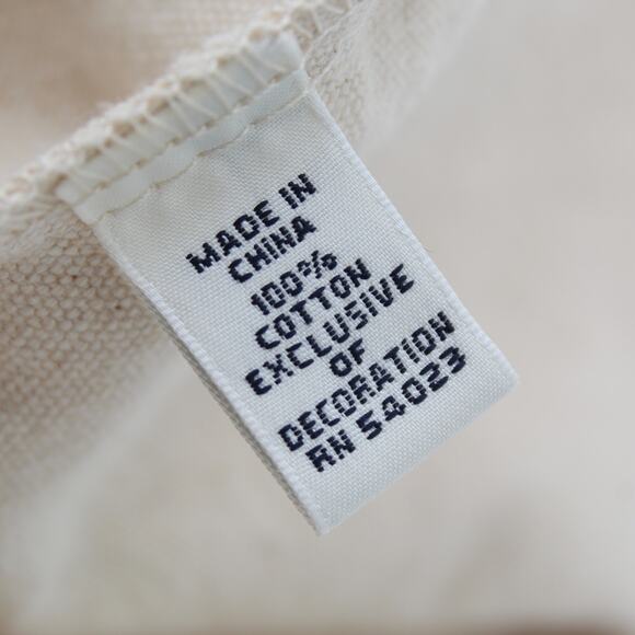 Banana Republic Elephant Tote Bag Canvas Sequin Copper Cotton Eco Shopper - Picture 11 of 12